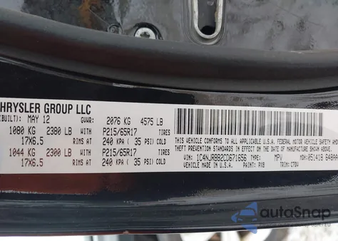 2012 Jeep Patriot Sport z USA, uszkodzony, nr VIN 1C4NJRBB2CD671656